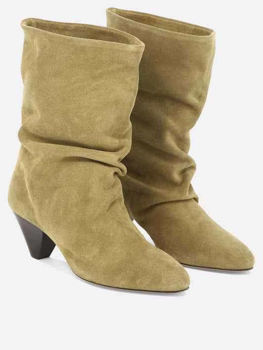 Pull-on boots 100% suede - 100% leather  Beige - Isabel Marant Women | PLP | VIETTI Online Store | 2
