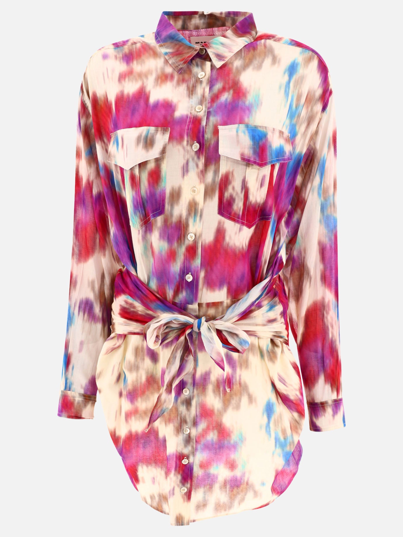 Mini dresses 100% cotton  Fuchsia - Marant Étoile Women | PDP | VIETTI Online Store | thumbnail