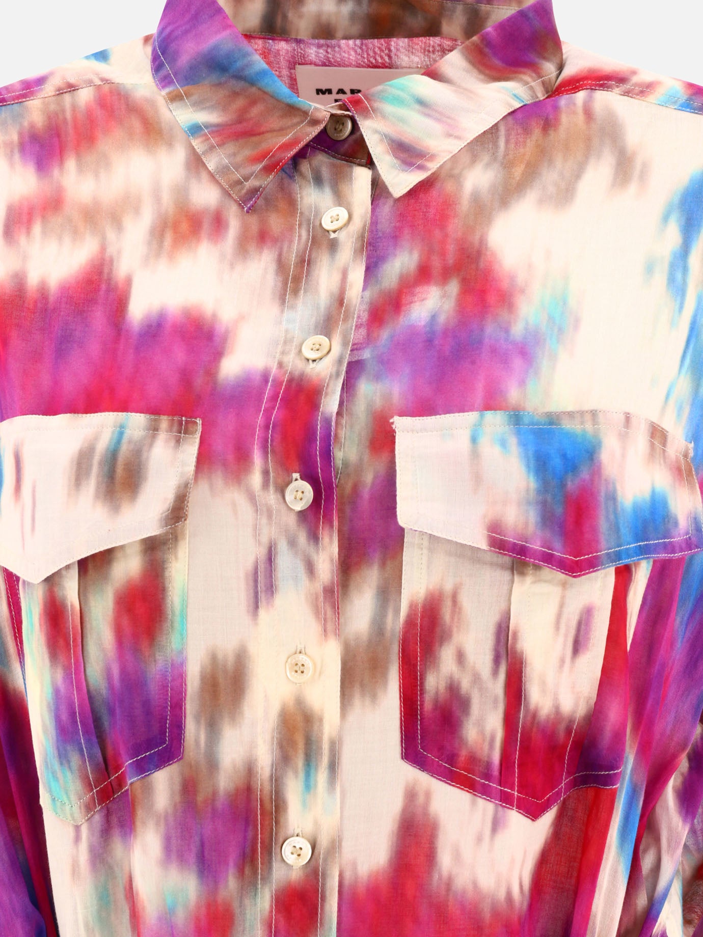Mini dresses 100% cotton  Fuchsia - Marant Étoile Women | PDP | VIETTI Online Store | Zoom-Modal_3
