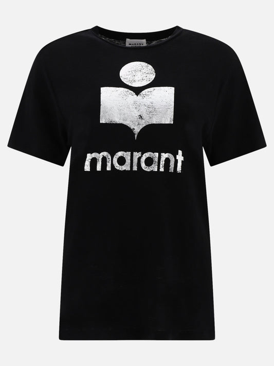Crewneck t-shirts 100% linen  Black - Marant Étoile Women | PLP | VIETTI Online Store 
