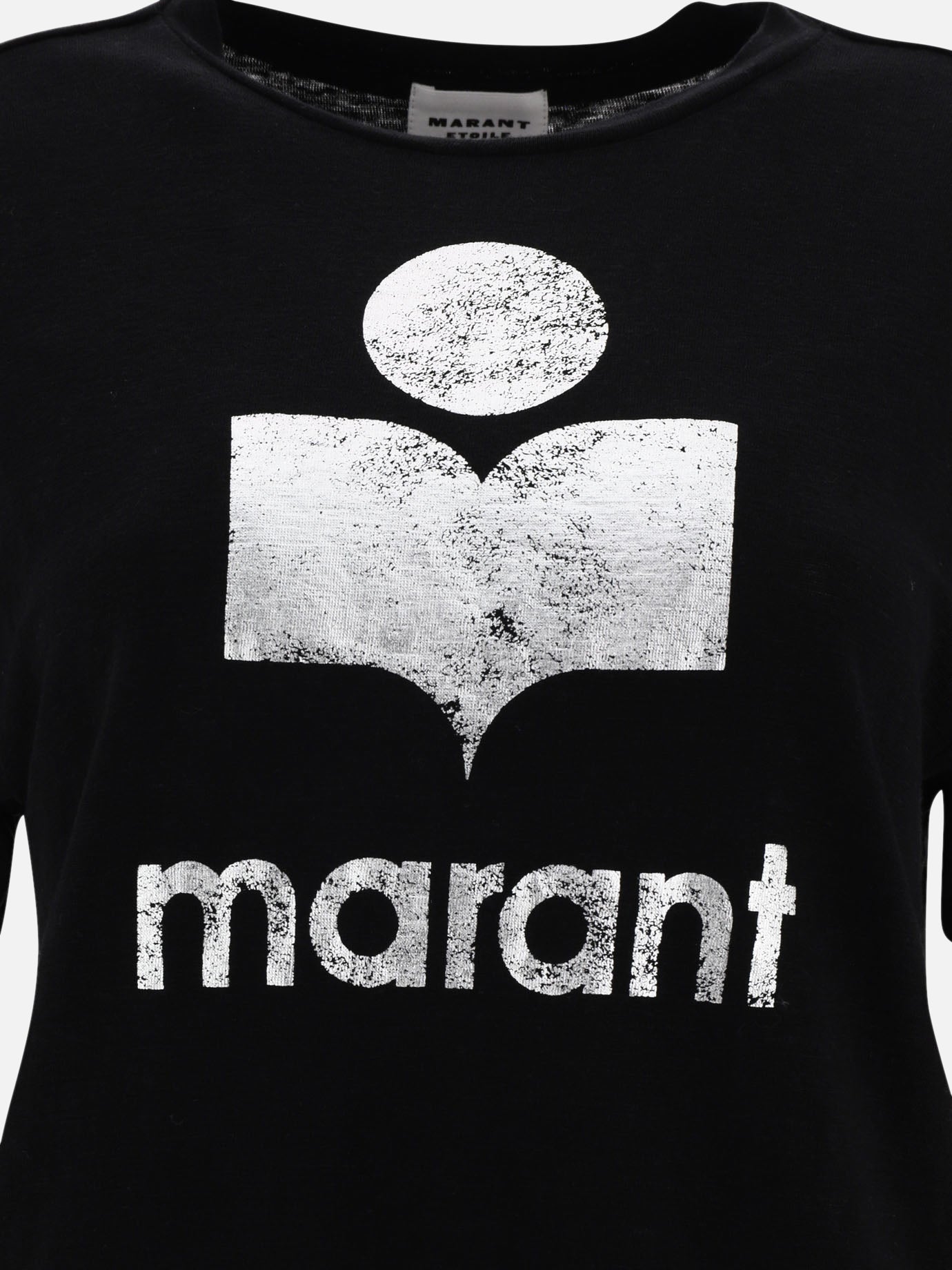 Crewneck t-shirts 100% linen  Black - Marant Étoile Women | PDP | VIETTI Online Store | thumbnail_3