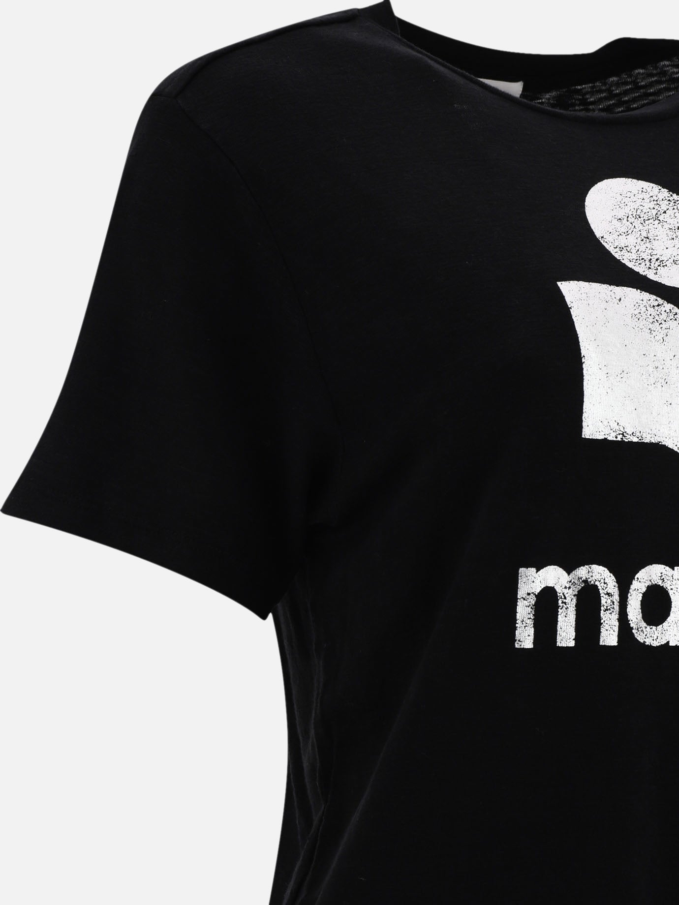 Crewneck t-shirts 100% linen  Black - Marant Étoile Women | PDP | VIETTI Online Store | thumbnail_4