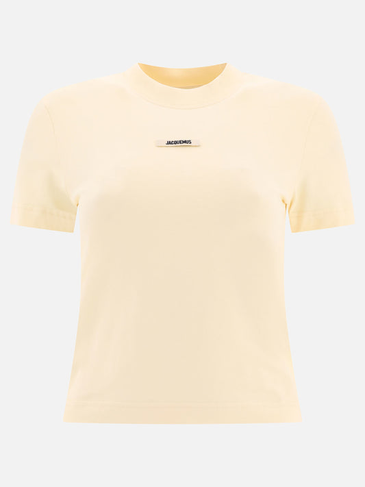 Crewneck t-shirts 100% cotton  Beige - Jacquemus Women | PLP | VIETTI Online Store 
