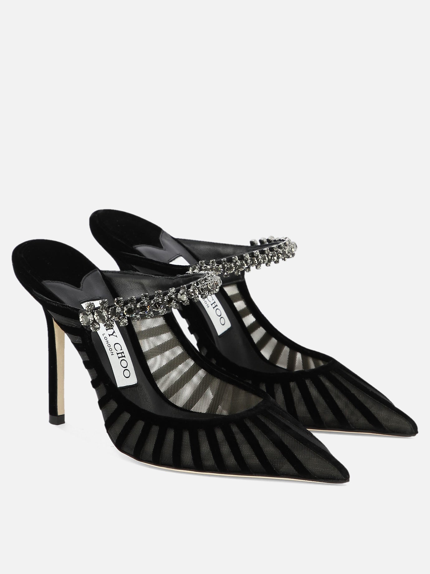 Mules 100% velvet - 100% leather  Black - Jimmy Choo Women | PDP | VIETTI Online Store | Zoom-Modal_2

