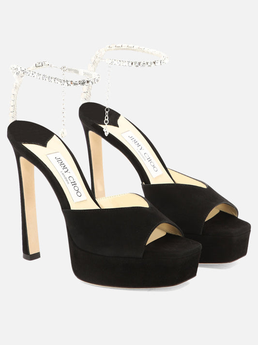 Heeled sandals 100% leather - 100% leather  Black - Jimmy Choo Women | PLP | VIETTI Online Store | 2
