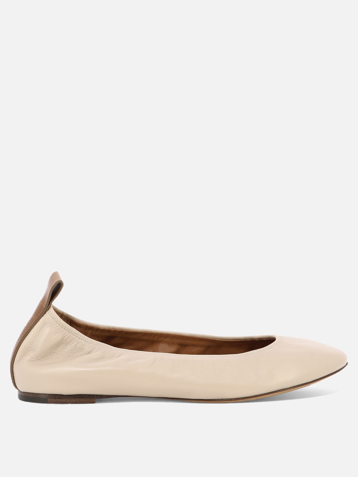 Classic ballet flats 100% leather - 100% leather  Beige - Lanvin Women | PDP | VIETTI Online Store | thumbnail
