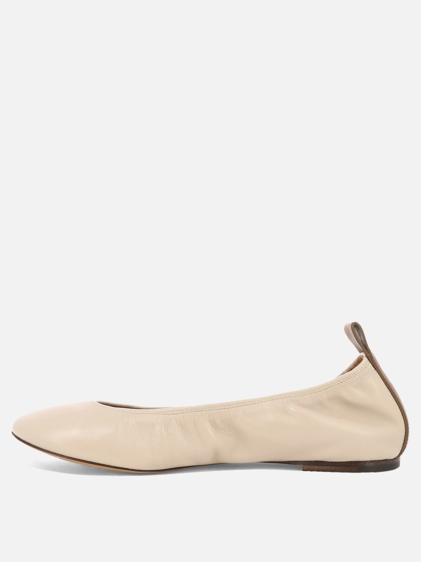 Classic ballet flats 100% leather - 100% leather  Beige - Lanvin Women | PDP | VIETTI Online Store | thumbnail_3