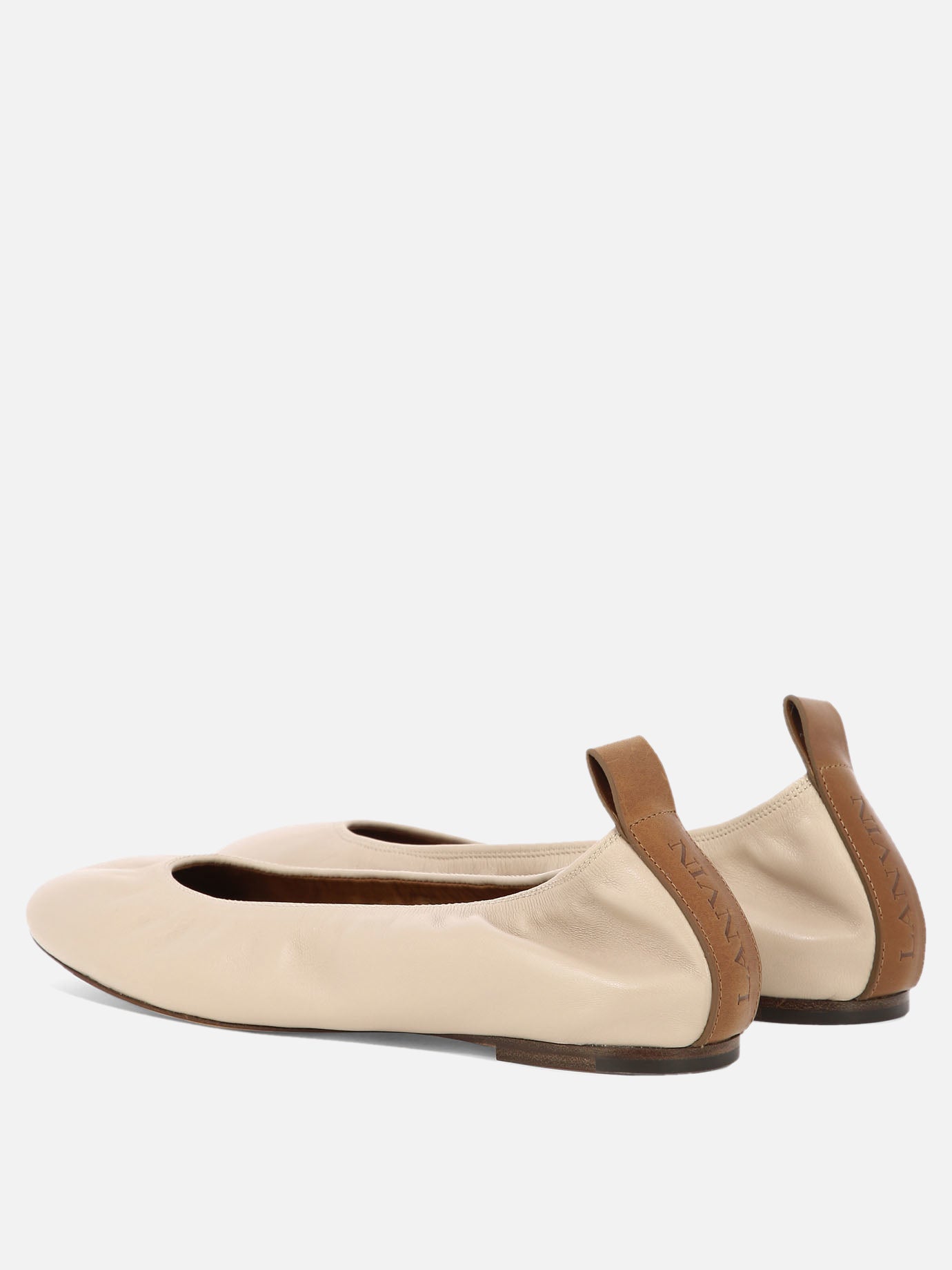 Classic ballet flats 100% leather - 100% leather  Beige - Lanvin Women | PDP | VIETTI Online Store | Zoom-Modal_4
