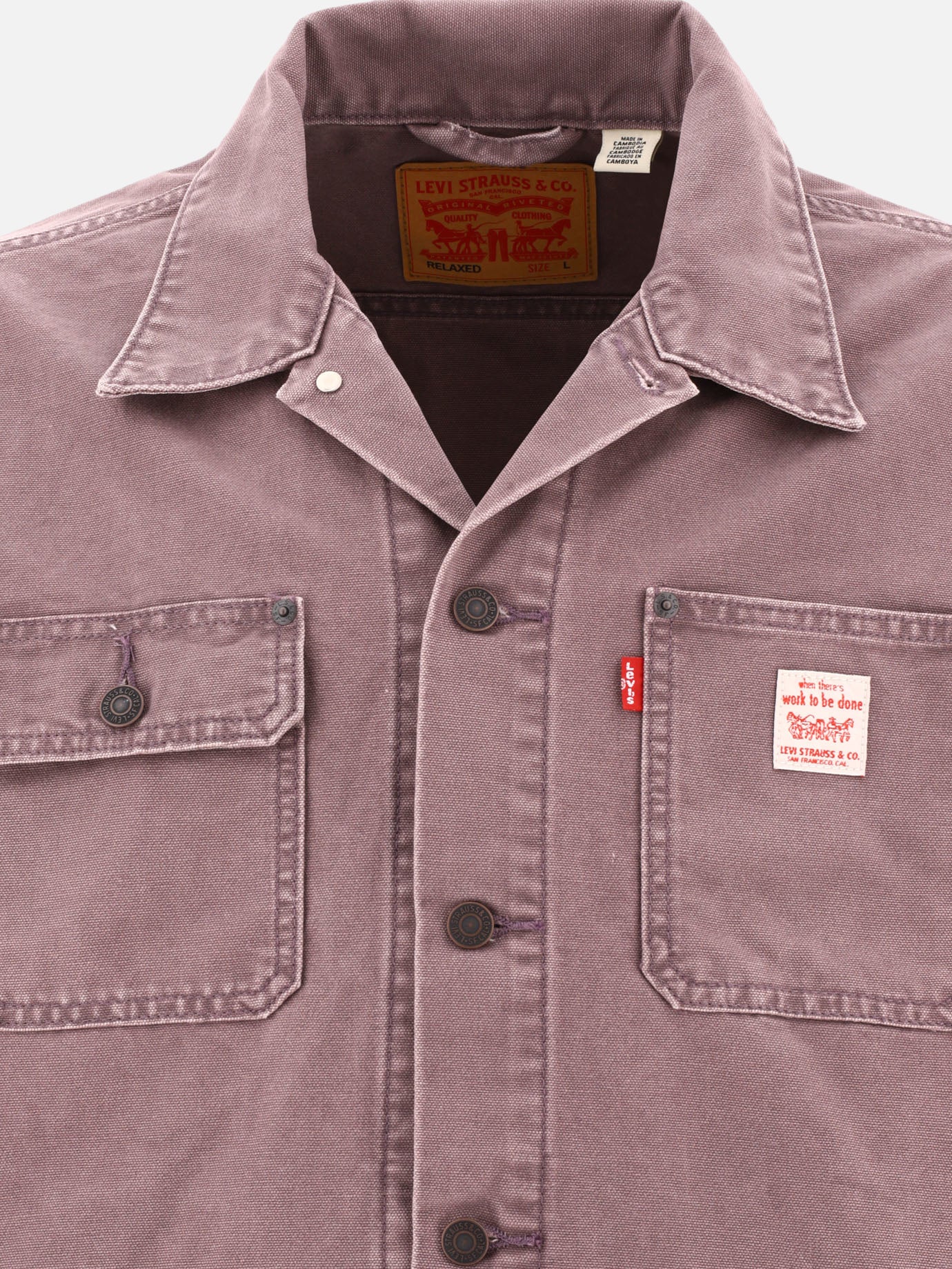 Overshirt jackets 100% cotton  Purple - Levi's Men | PDP | VIETTI Online Store | Zoom-Modal_3
