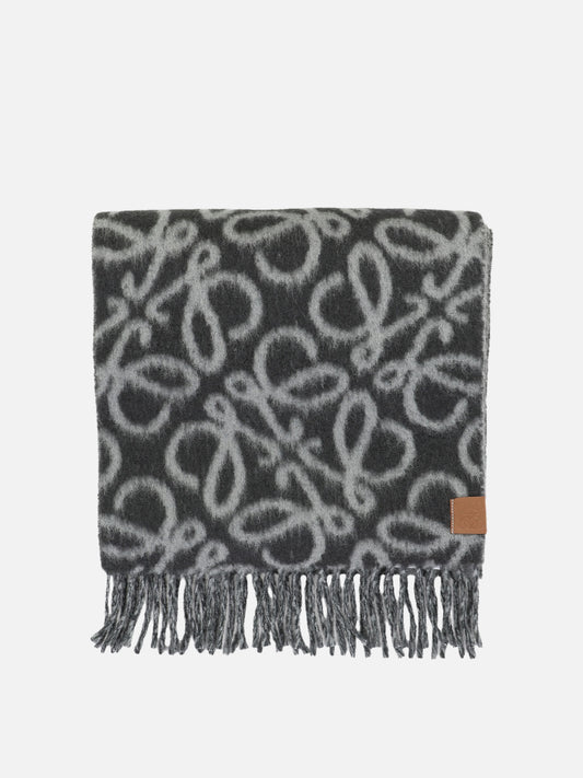 Fringed scarves 43% alpaca 32% wool 20% polyamide 5% leather  Black - Loewe Women | PLP | VIETTI Online Store 

