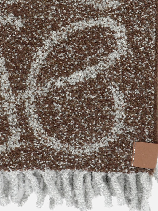 Fringed scarves 57% alpaca 23% wool 15% polyamide 5% leather  Brown - Loewe Women | PLP | VIETTI Online Store | 2

