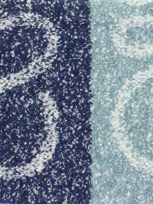 Fringed scarves 57% alpaca 23% wool 15% polyamide 5% leather  Light blue - Loewe Women | PLP | VIETTI Online Store | 2
