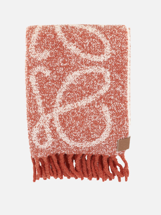 Fringed scarves 57% alpaca 23% wool 15% polyamide 5% leather  Red - Loewe Women | PLP | VIETTI Online Store 
