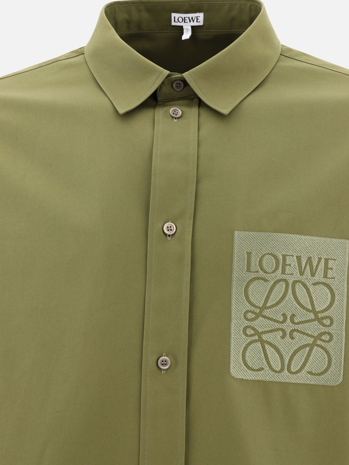 Casual shirts 95% cotton 5% polyester  Green - Loewe Men | PDP | VIETTI Online Store | Zoom-Modal_3
