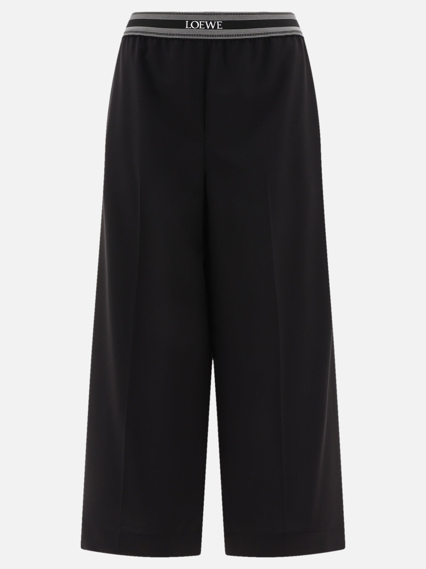 Leisure trousers 90% wool 5% polyamide 4% polyester 1% elastane  Black - Loewe Women | PDP | VIETTI Online Store | Zoom-Modal
