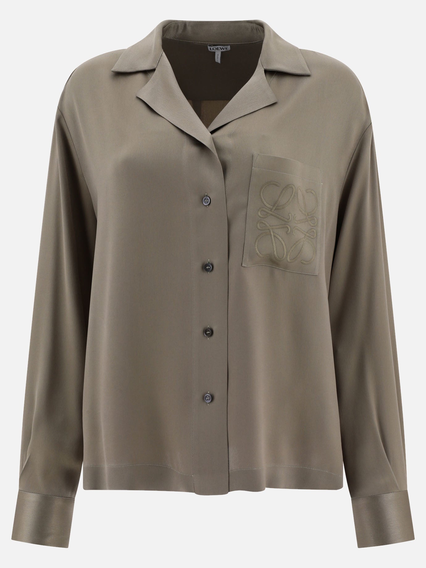 Casual shirts 90% silk 10% polyester  Green - Loewe Women | PDP | VIETTI Online Store | Zoom-Modal
