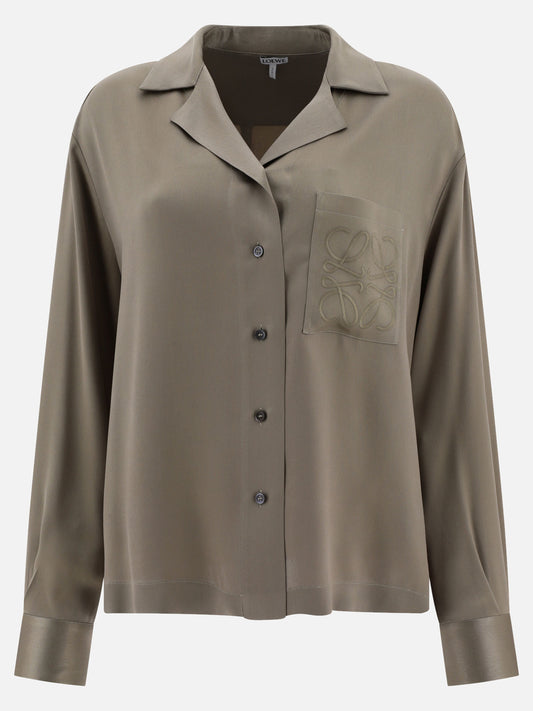 Casual shirts 90% silk 10% polyester  Green - Loewe Women | PLP | VIETTI Online Store 
