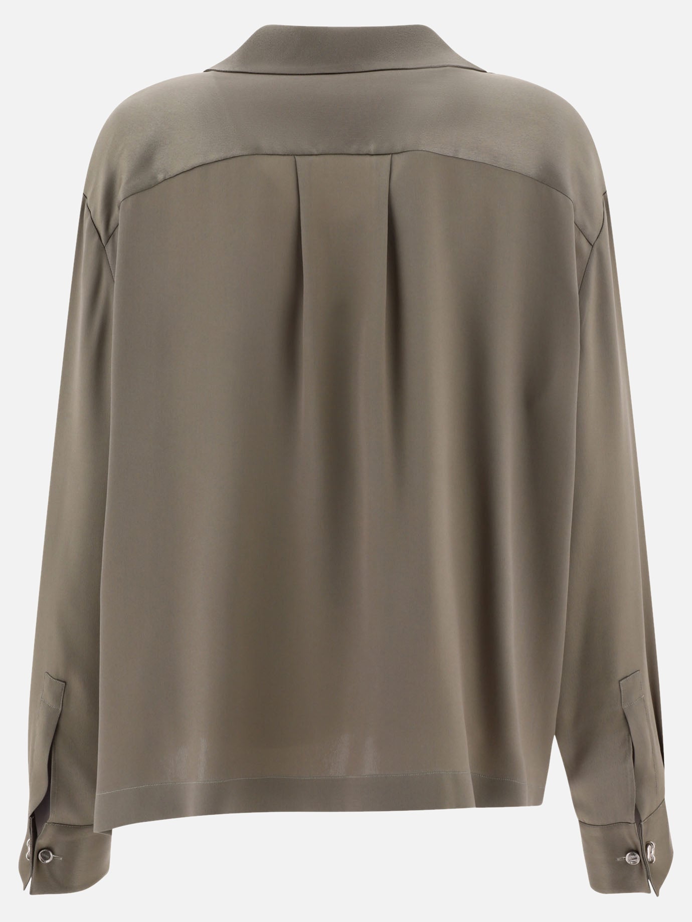 Casual shirts 90% silk 10% polyester  Green - Loewe Women | PDP | VIETTI Online Store | thumbnail_2