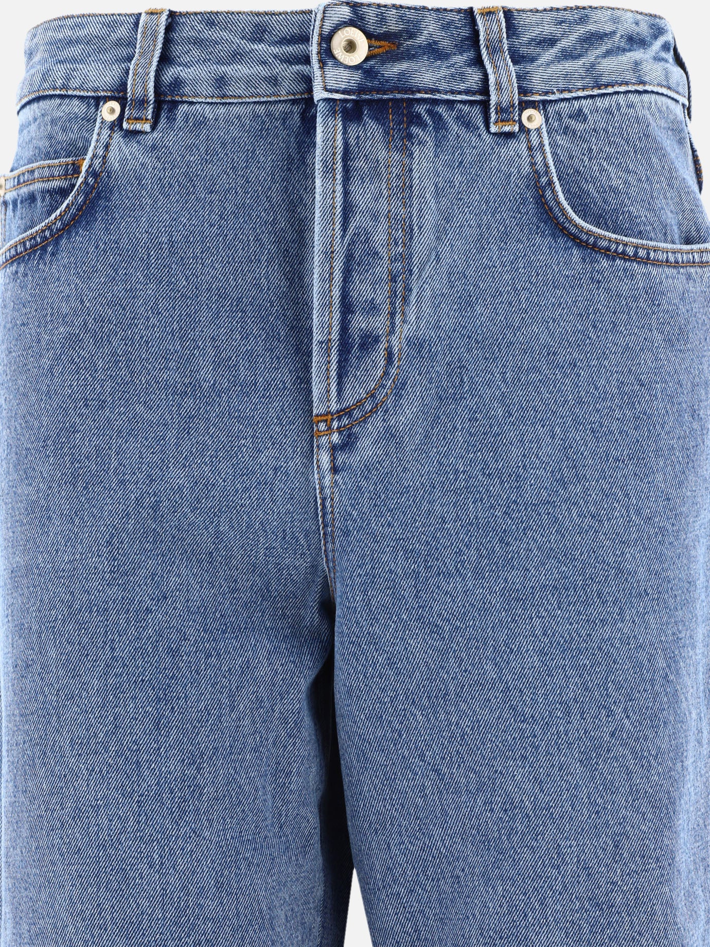 Straight-leg jeans 98% cotton 2% leather  Blue - Loewe Women | PDP | VIETTI Online Store | thumbnail_3