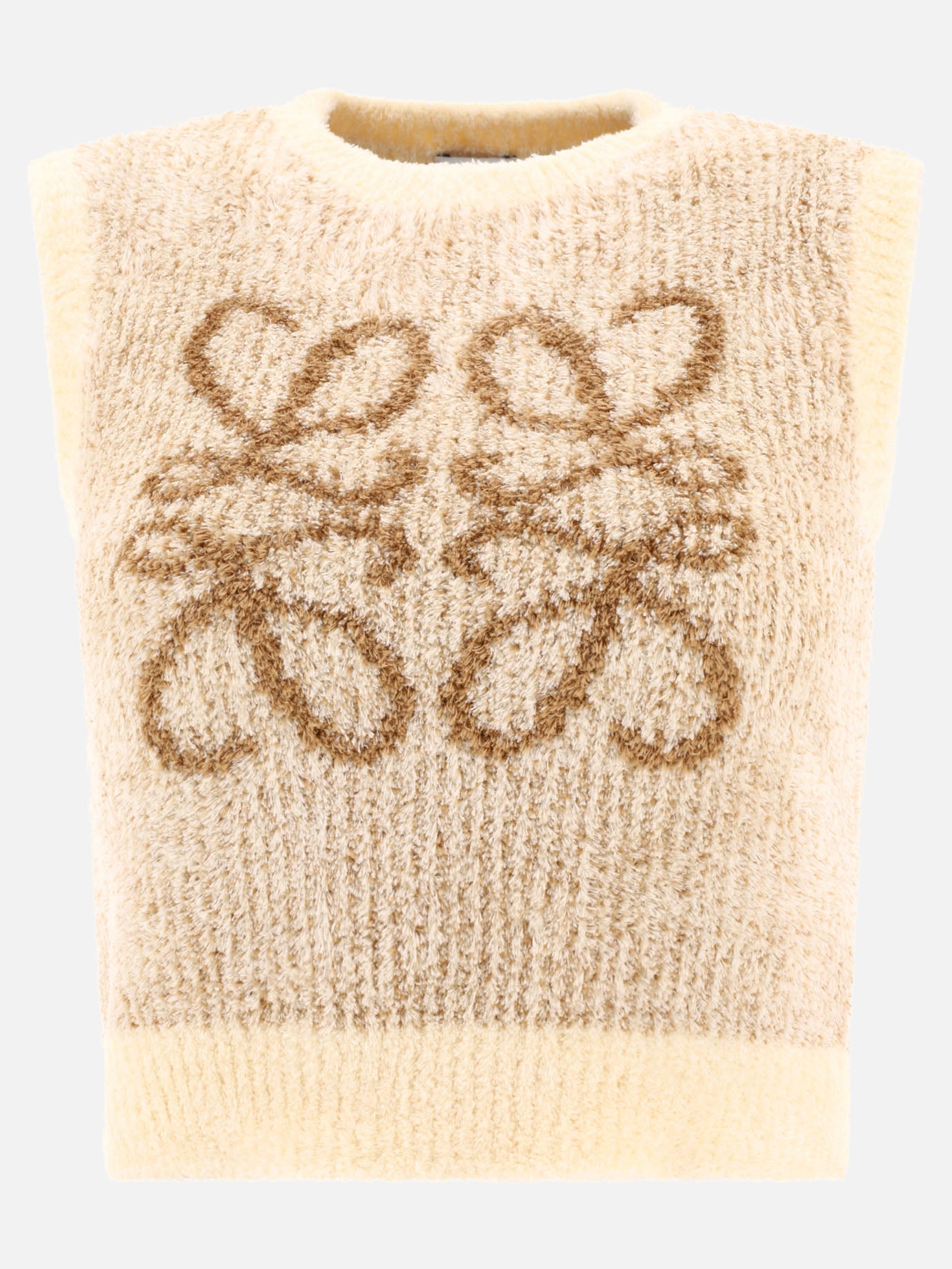 Crewneck sweaters 70% cotton 30% polyamide  Beige - Loewe Women | PDP | VIETTI Online Store | thumbnail