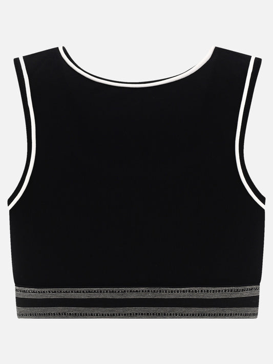Crop tops 56% viscose 14% polyamide 11% polyester 7% elastan  Black - Loewe Women | PLP | VIETTI Online Store | 2

