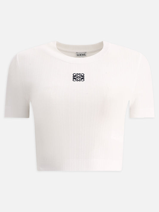 Crop tops 98% cotton 2% elastane  White - Loewe Women | PLP | VIETTI Online Store 
