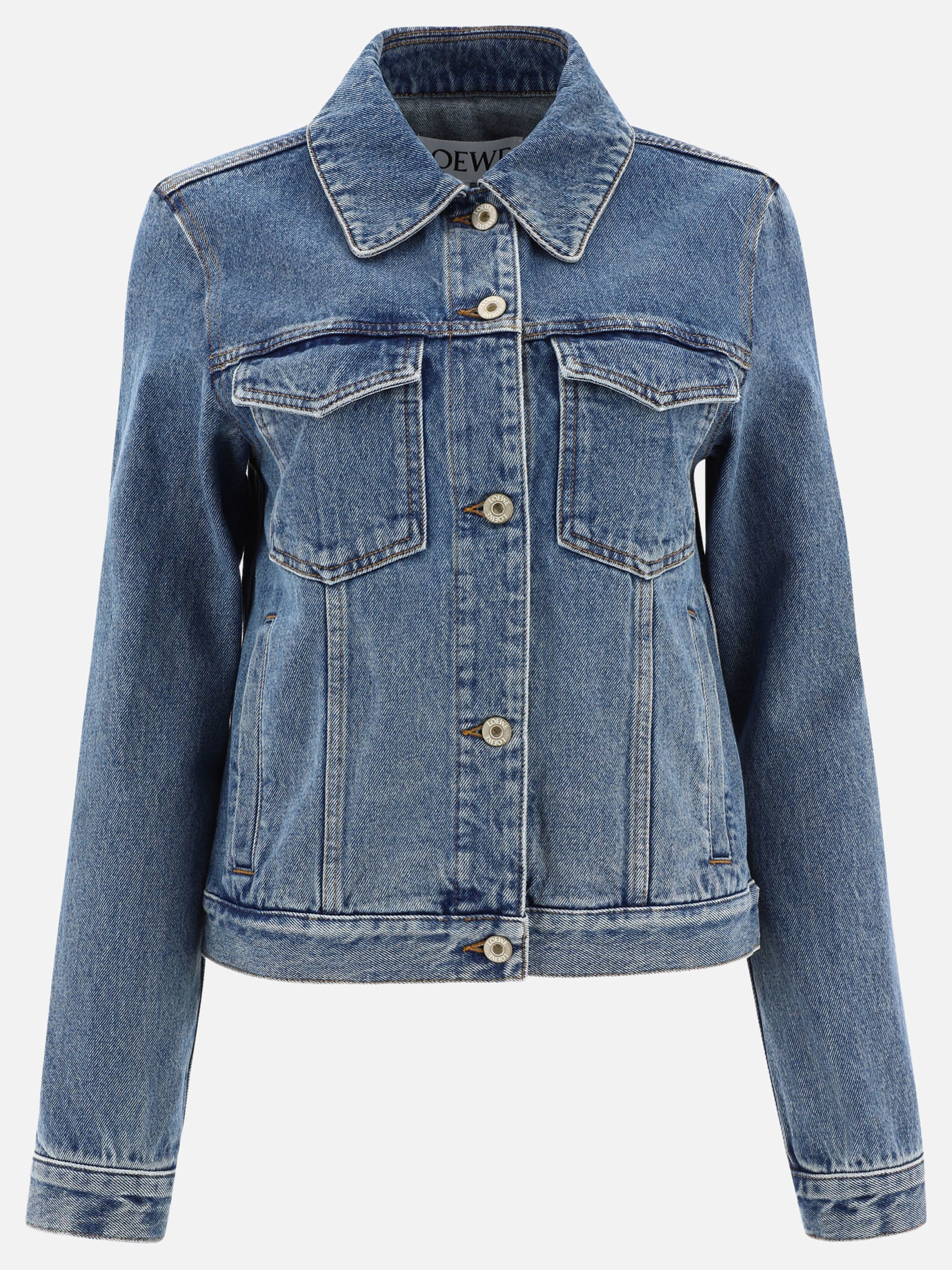 Denim jackets 100% cotton  Blue - Loewe Women | PDP | VIETTI Online Store | thumbnail