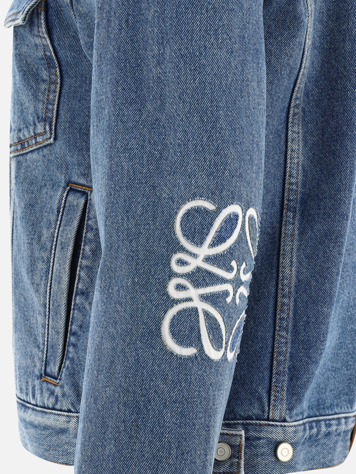 Denim jackets 100% cotton  Blue - Loewe Women | PDP | VIETTI Online Store | thumbnail_3