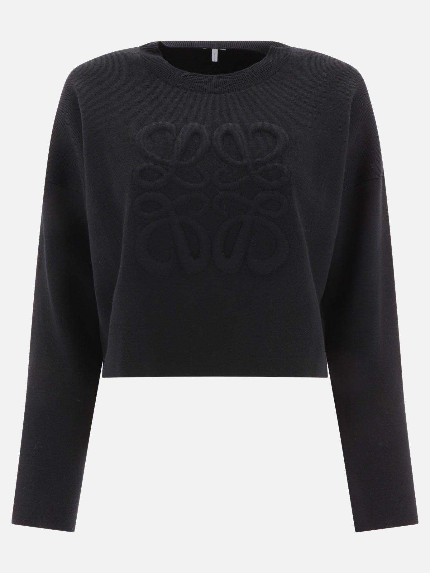 Crewneck sweaters 96% wool 4% polyamide  Black - Loewe Women | PDP | VIETTI Online Store | thumbnail