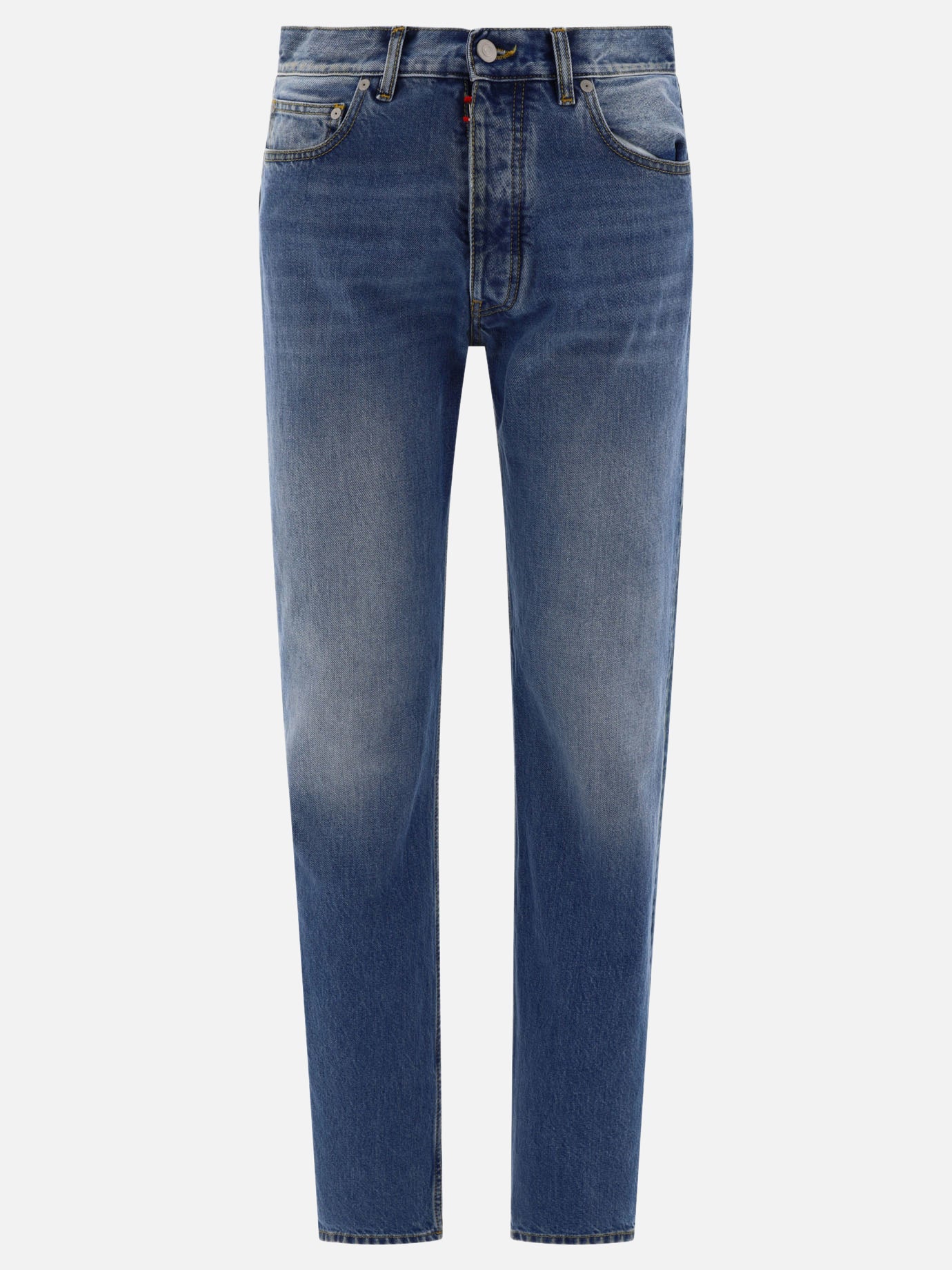 Straight-leg jeans 100% cotton  Light blue - Maison Margiela Men | PDP | VIETTI Online Store | thumbnail