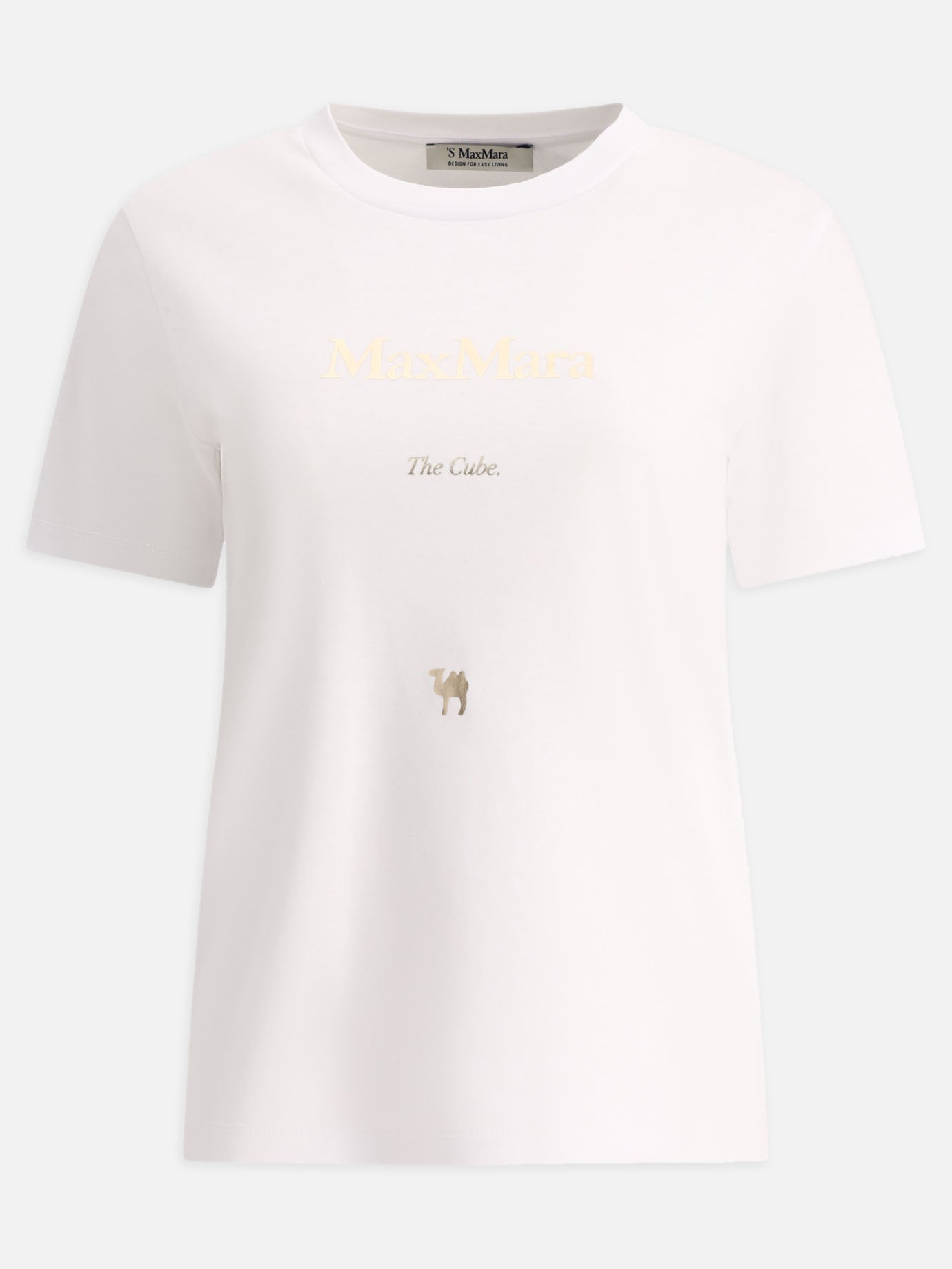 Crewneck t-shirts 100% cotton  White - Max Mara S Women | PDP | VIETTI Online Store | thumbnail