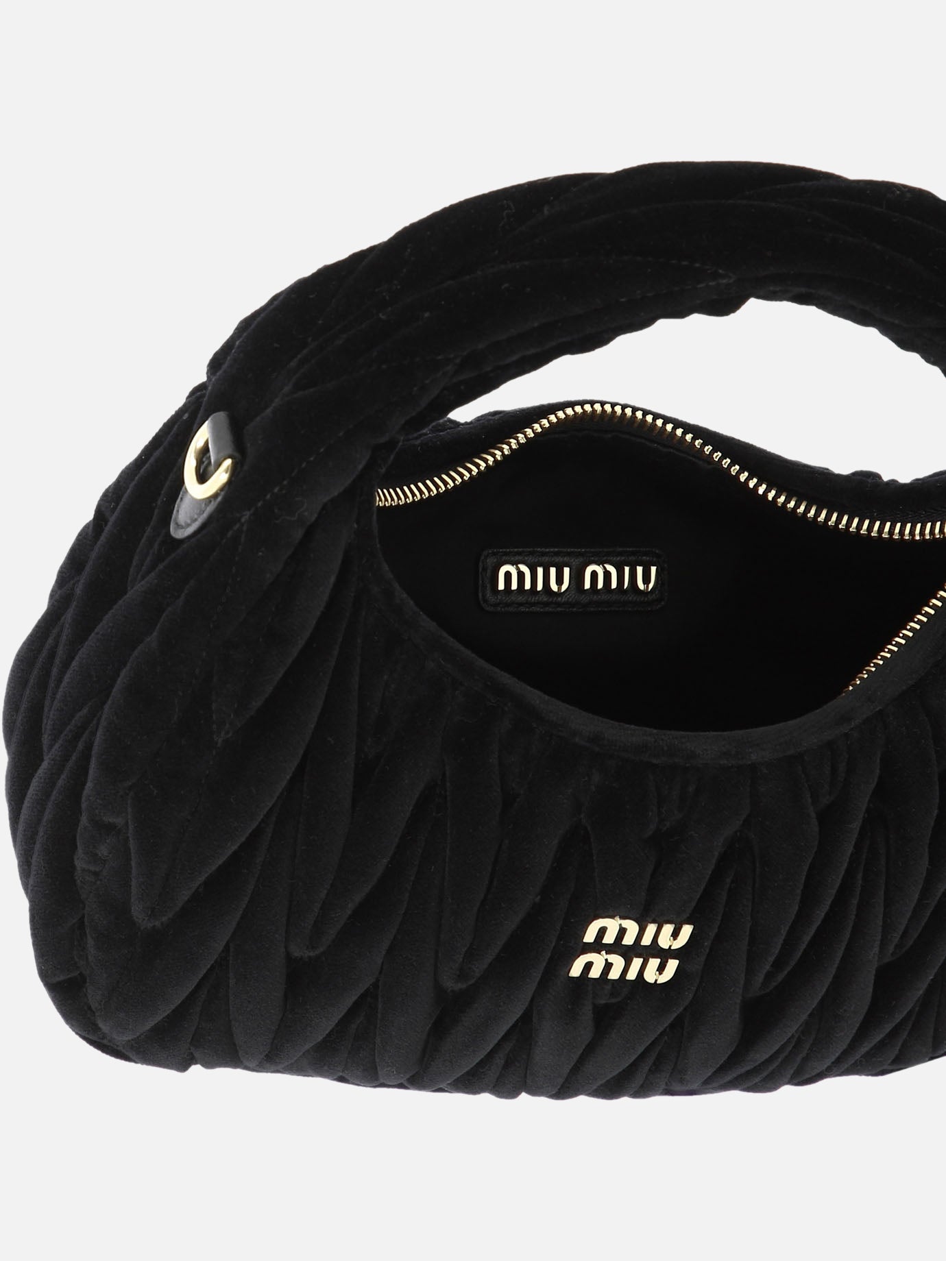 Small bags 100% velvet  Black - Miu Miu Women | PDP | VIETTI Online Store | thumbnail_5