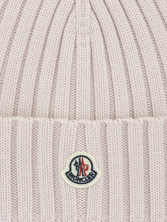 Beanies 100% virgin wool  Pink - Moncler Women | PLP | VIETTI Online Store | 2
