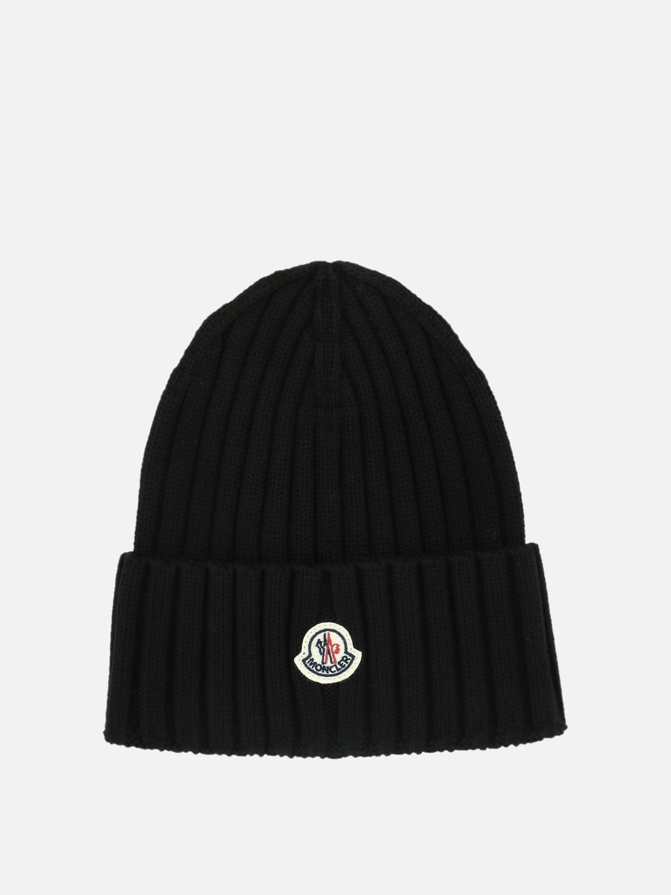 Beanies 100% virgin wool  Black - Moncler Women | PDP | VIETTI Online Store | Zoom-Modal
