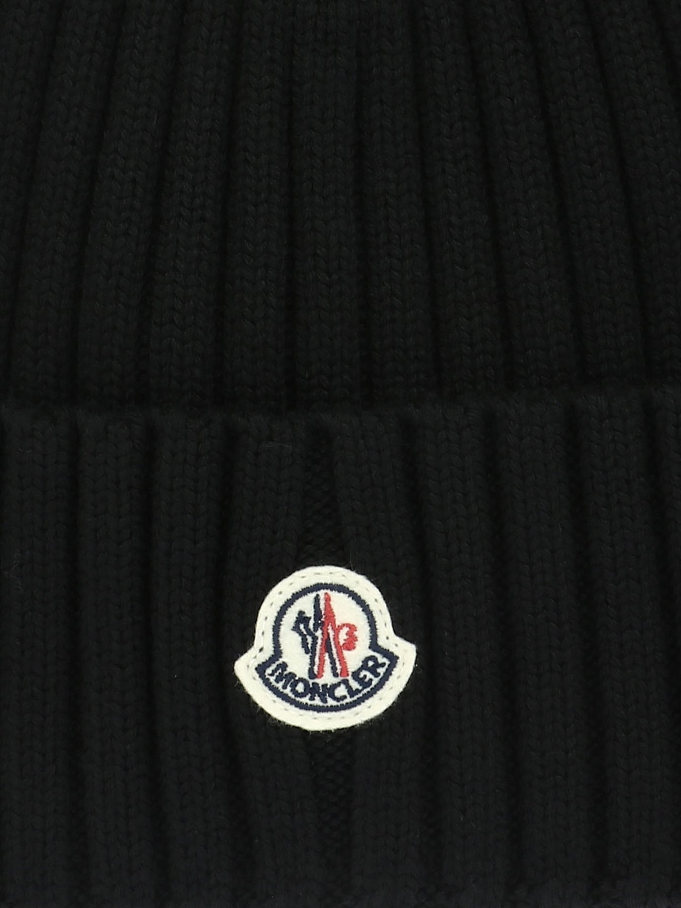Beanies 100% virgin wool  Black - Moncler Women | PDP | VIETTI Online Store | Zoom-Modal_2
