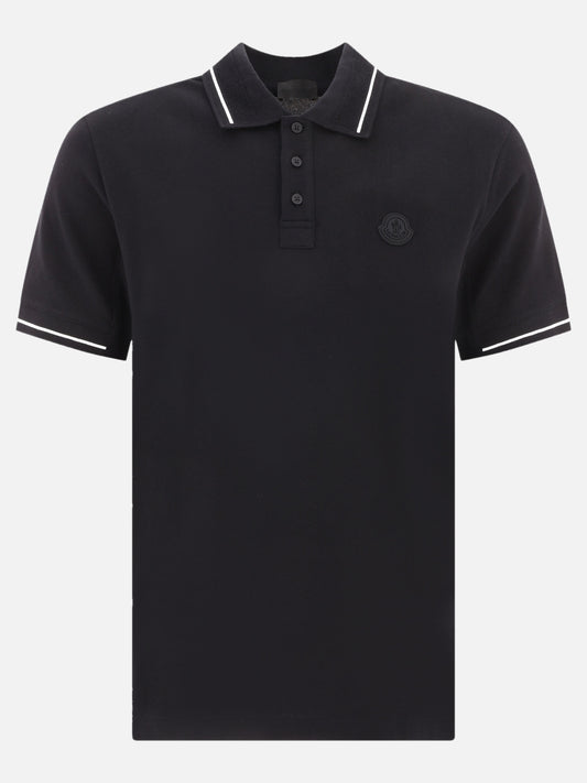 Polo shirts with buttons Logo  Black - Moncler Men | PLP | VIETTI Online Store 
