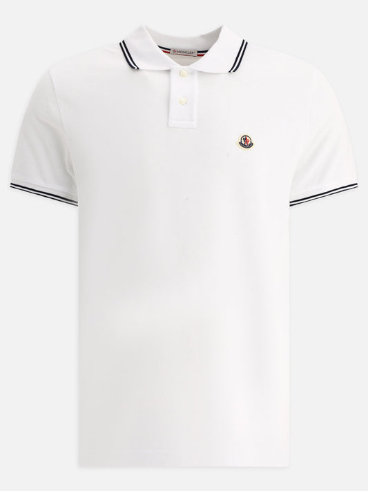 Polo shirt with logo patch