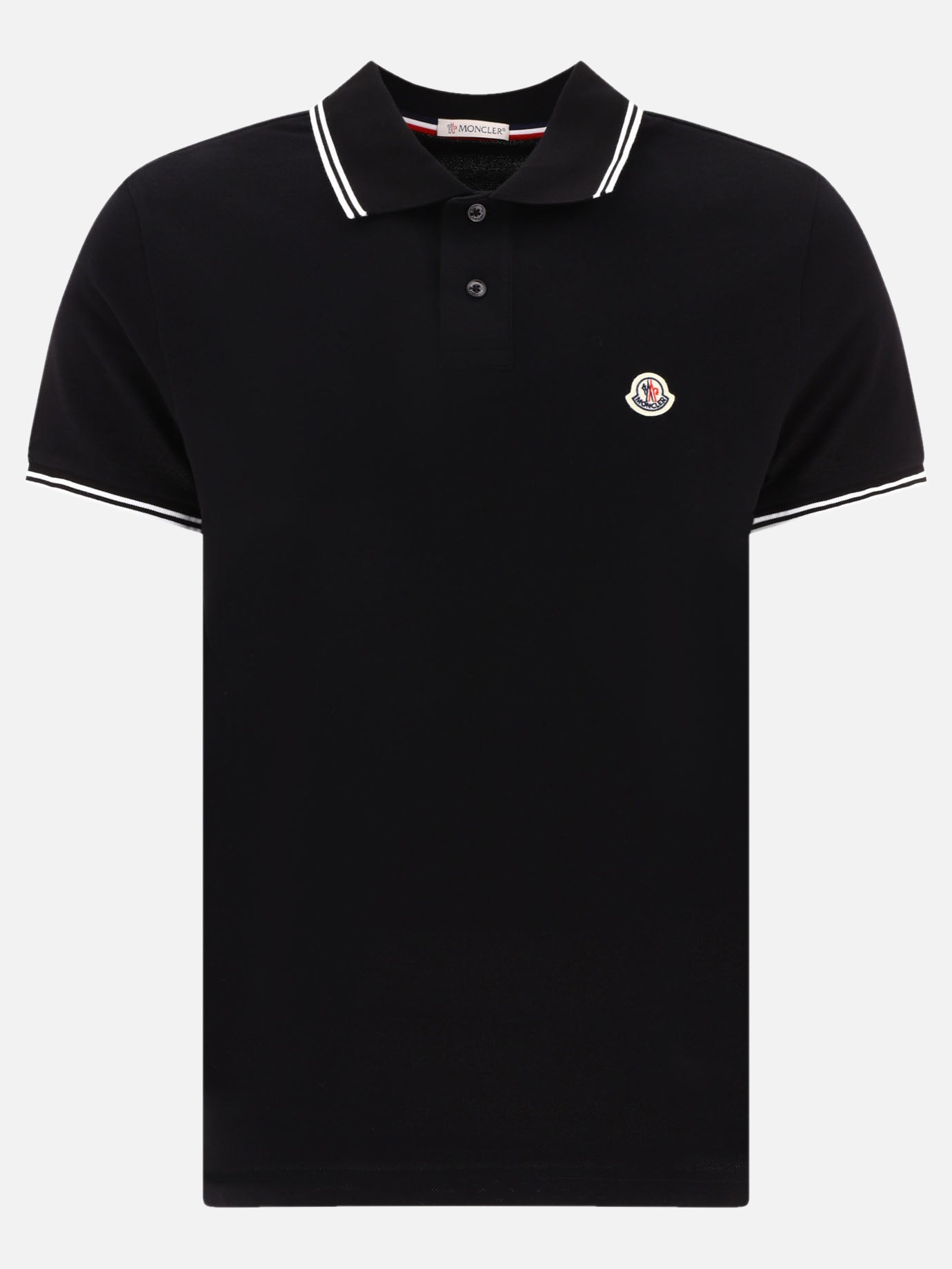 Polo shirt with logo patch