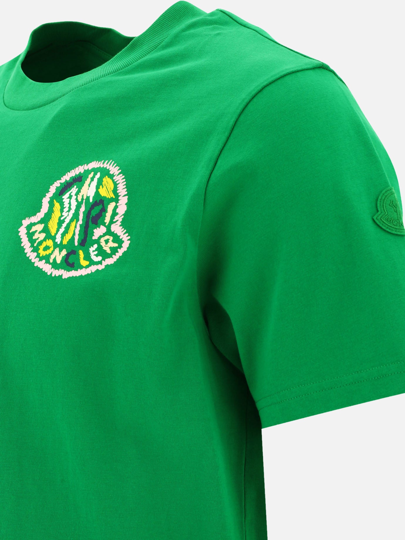 Crewneck t-shirts 100% cotton  Green - Moncler Men | PDP | VIETTI Online Store | Zoom-Modal_4
