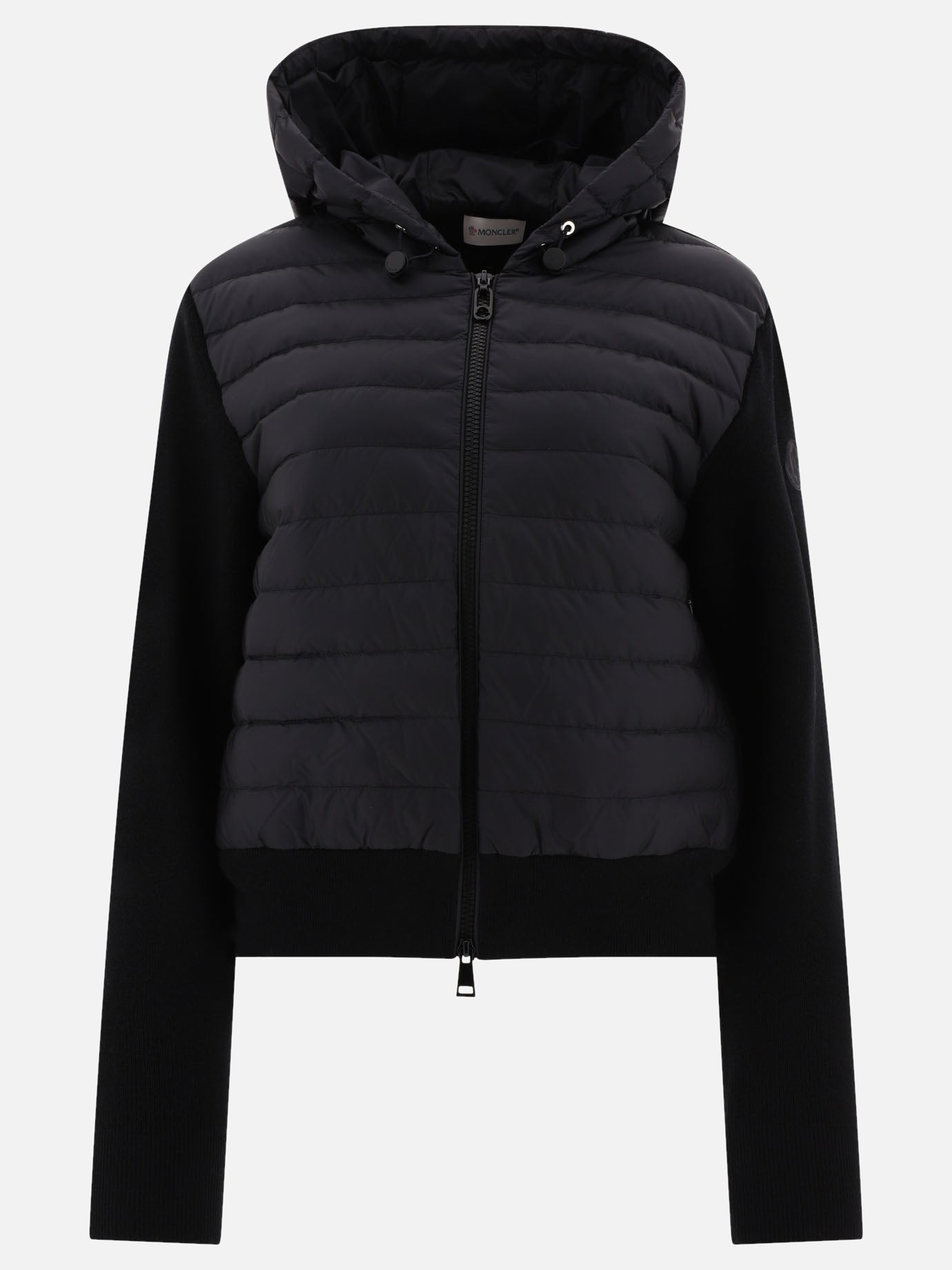 Down jackets 100% polyamide - Padding: down and feathers  Black - Moncler Women | PDP | VIETTI Online Store | Zoom-Modal
