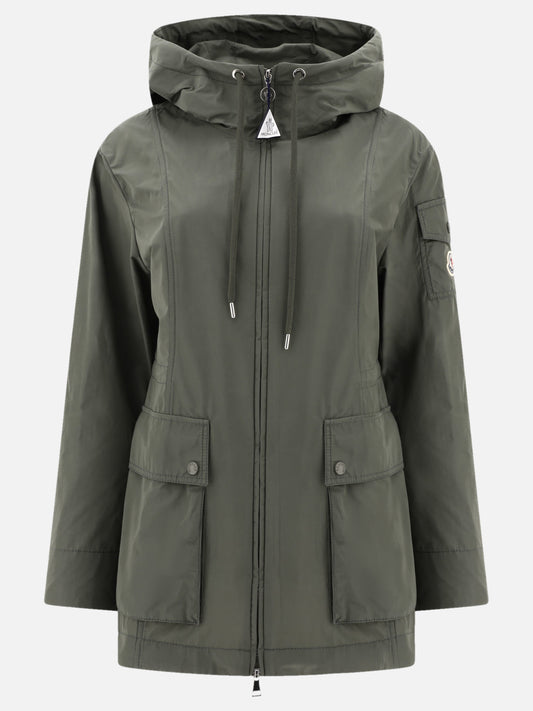 Raincoats & Trench coats 60% polyester 40% cotton  Green - Moncler Women | PLP | VIETTI Online Store 
