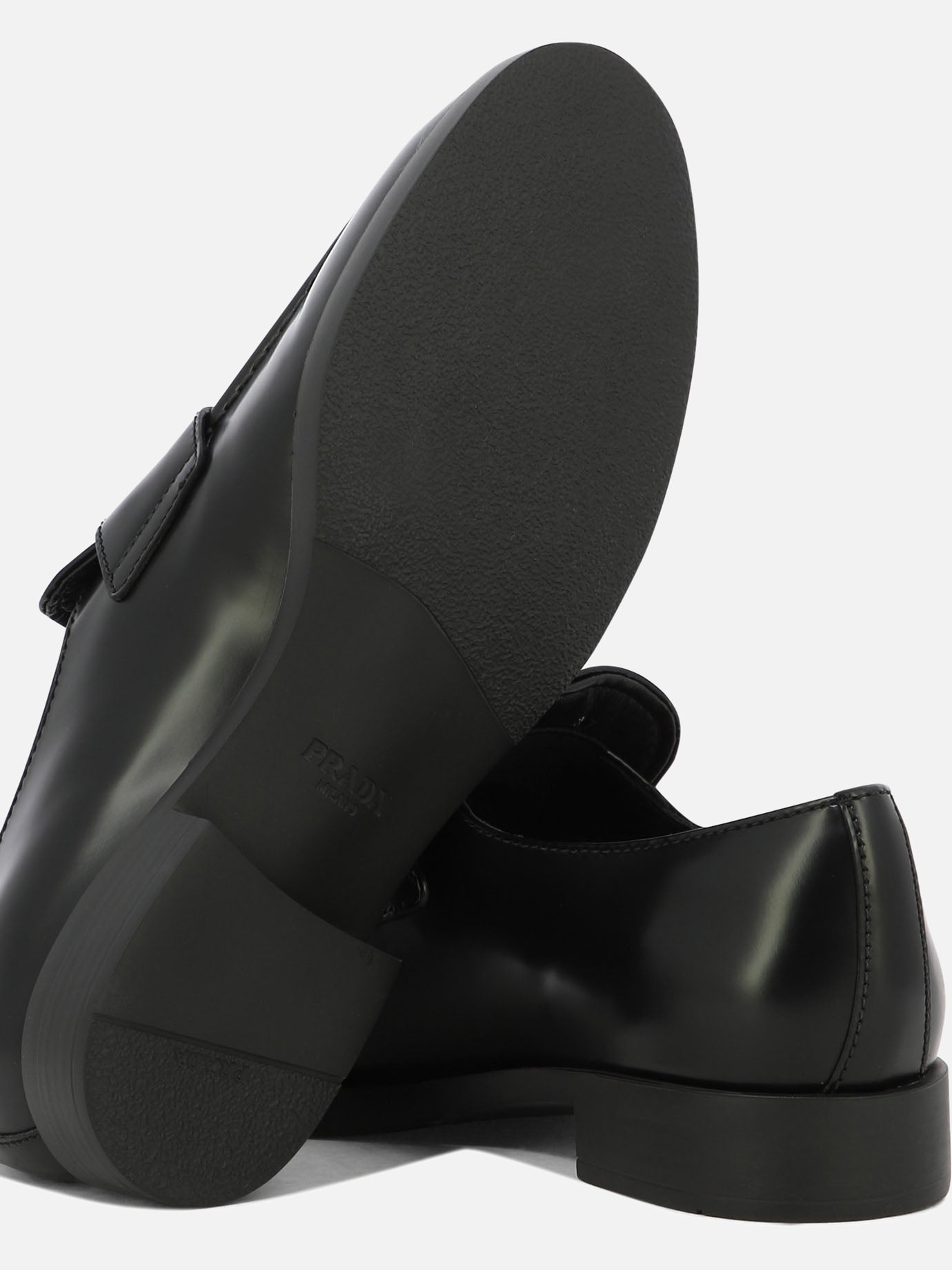 Loafers 100% leather - 100% leather  Black - Prada Women | PDP | VIETTI Online Store | thumbnail_5