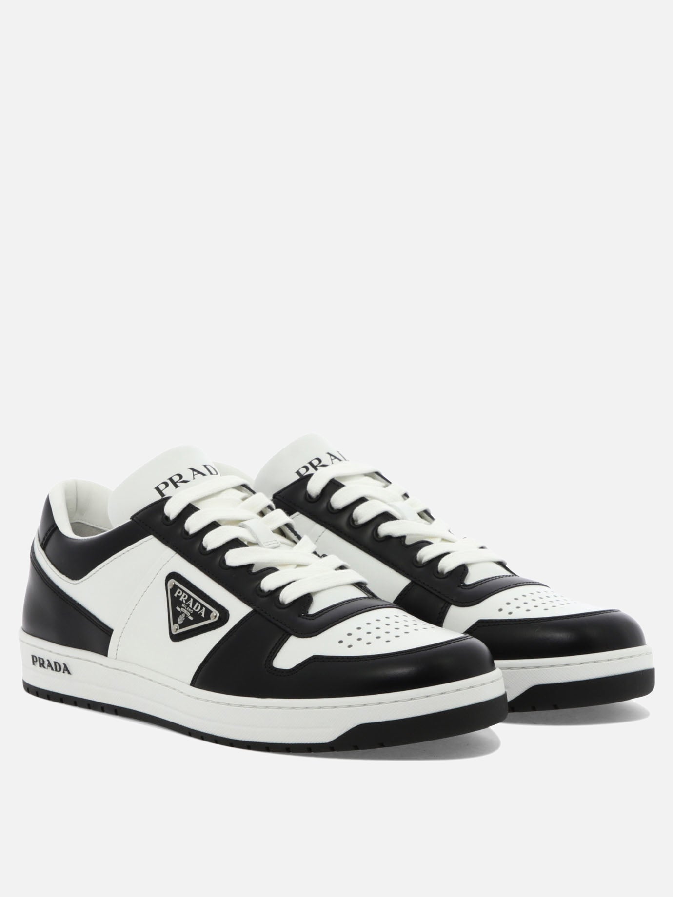 Low top sneakers 100% calf leather - 100% rubber  White - Prada Men | PDP | VIETTI Online Store | thumbnail_2