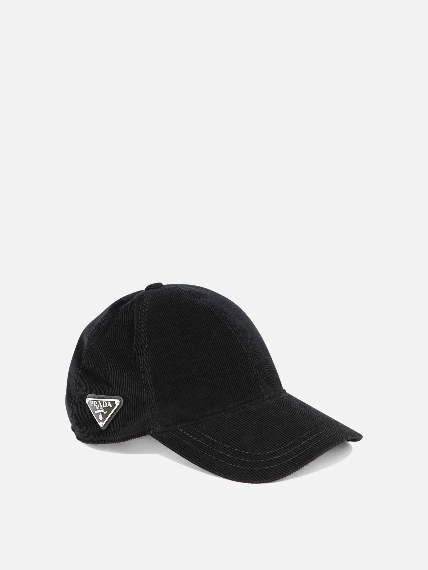 Baseball caps 100% cotton  Black - Prada Men | PDP | VIETTI Online Store | thumbnail_2