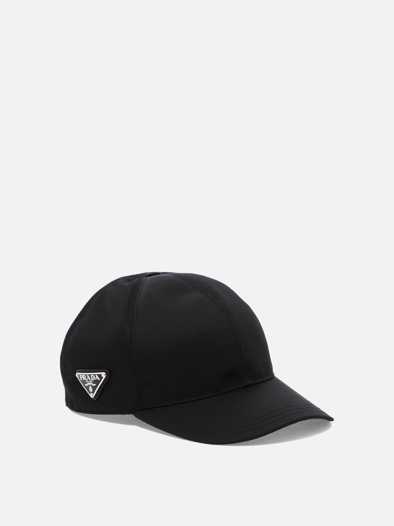Baseball caps 100% recycled nylon  Black - Prada Men | PDP | VIETTI Online Store | Zoom-Modal_2
