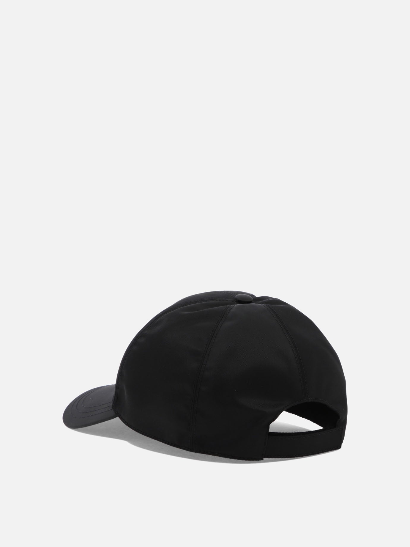 Baseball caps 100% recycled nylon  Black - Prada Men | PDP | VIETTI Online Store | Zoom-Modal_3
