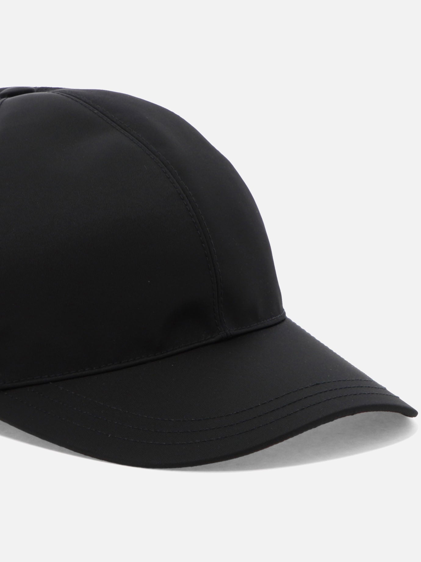 Baseball caps 100% recycled nylon  Black - Prada Men | PDP | VIETTI Online Store | thumbnail_4