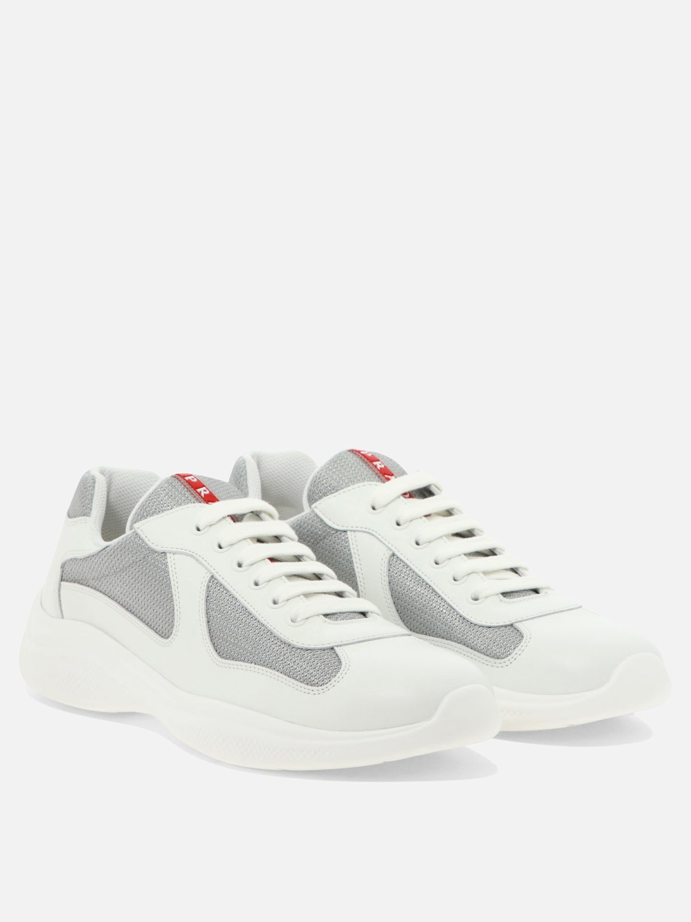 Low top sneakers 100% lamb leather - 100% rubber  White - Prada Men | PDP | VIETTI Online Store | thumbnail_2