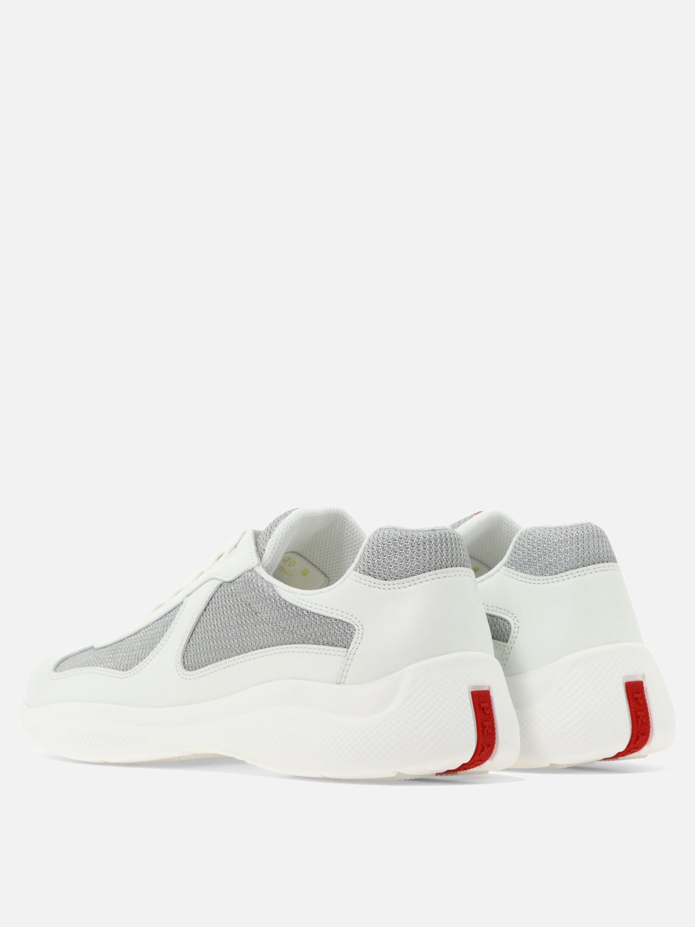 Low top sneakers 100% lamb leather - 100% rubber  White - Prada Men | PDP | VIETTI Online Store | thumbnail_4