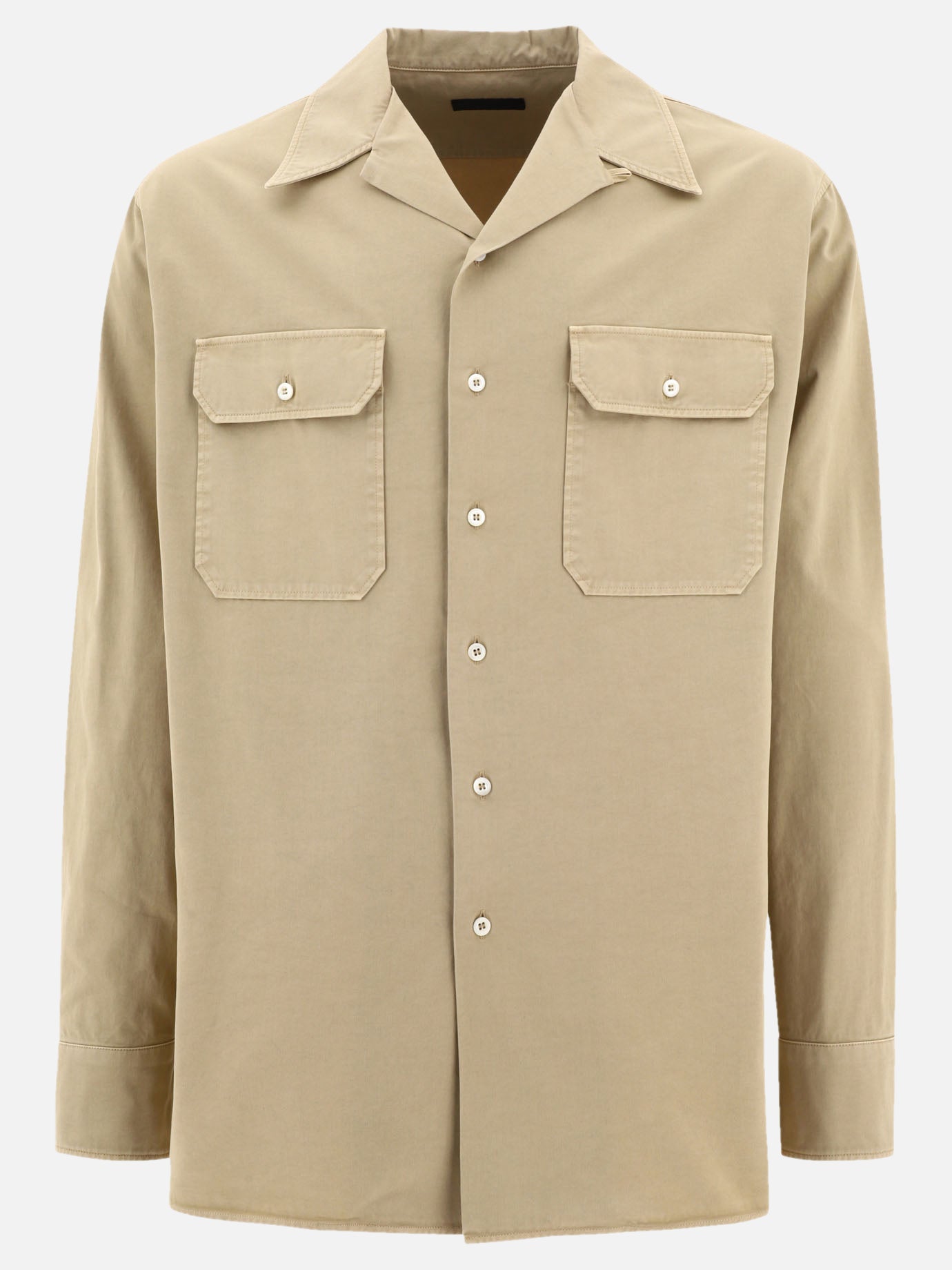 Casual shirts 100% cotton  Beige - Prada Men | PDP | VIETTI Online Store | thumbnail